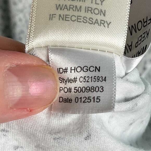 Eileen West Womens Pure Cotton Nightgown Knee Length Half button up Medium - Picture 7 of 10